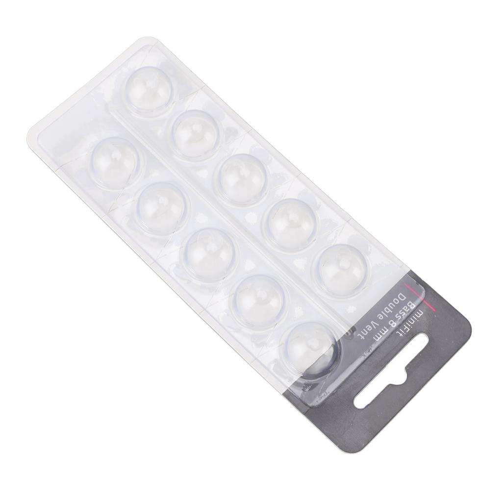 10pcs Double Vent Bass Dome Accessory Single Layer Double Vent Silicone Replacement Domes for MiniFi