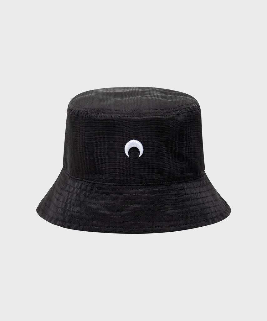 MARINE SERRE (U) Recycled Moiré Bucket Hat Black