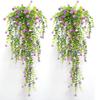 1pc Artificial Changteng Plastics Green Leaf Fake Vine Home Indoor Outdoor Garden Balcony Hanging DIY Decoration Party Supplies