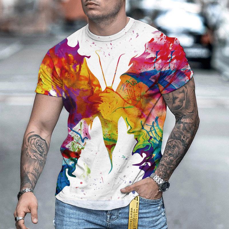 Personalized 3D Digital Printed Summer Men's Loose Casual Round Neck Short Sleeved T-Shirts Men’s