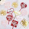 10 Stück Happy Mother's Day Cake Topper Doppelschichtiges Acryl-Design Muttertagsgeschenk Geburtstagsparty Kuchen Dessert Deko Zubehör