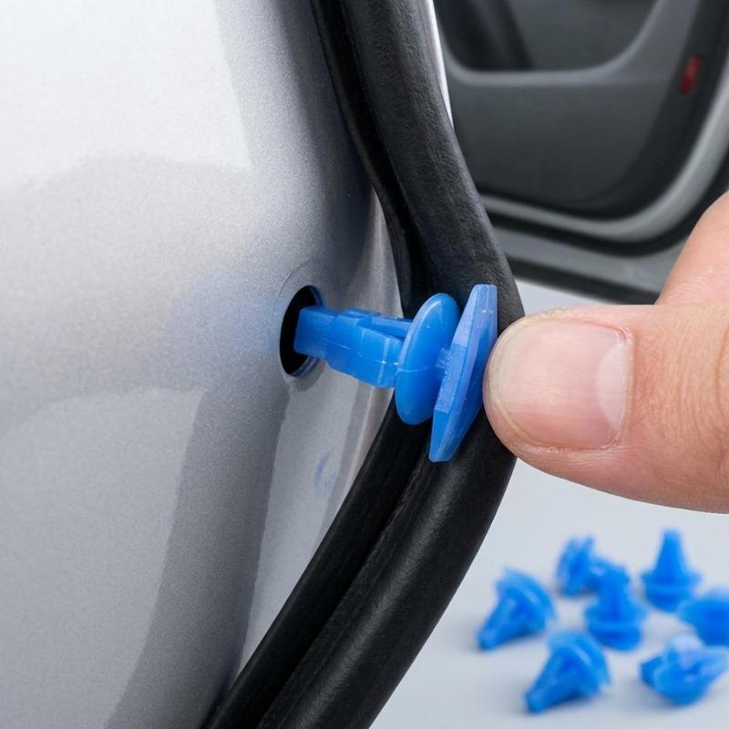 Universal Car Sealing Strip Plastic Clip Frame Rubber Strip Clip Front Cover Rubber Strip Clips Car Bumper Door Panel Protection