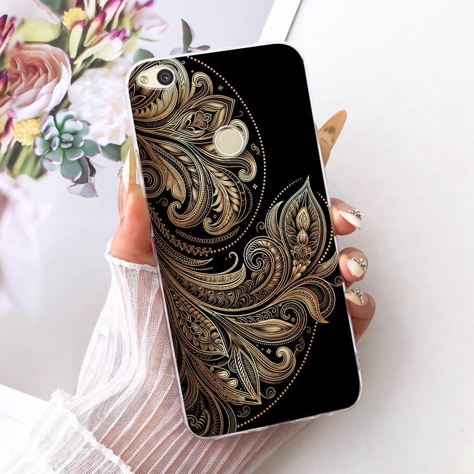 For Huawei P8 Lite 2017 Case Honor 8 Lite Cute Lion Fashion Painted Cover Soft Silicone Phone Case For Huawei P9 Lite 2017 Shell