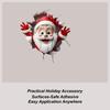 Christmas Toilet Seat Sticker Fun Waterproof Santa Claus Home Decor Santa Claus Wall Decal For Daily Indoor Home Room Dormitory