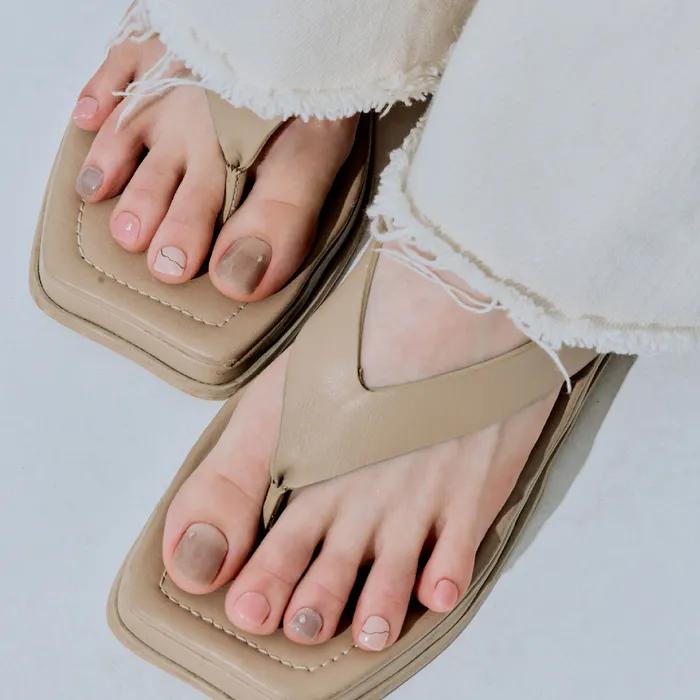 Pink Desert Gel Pedi