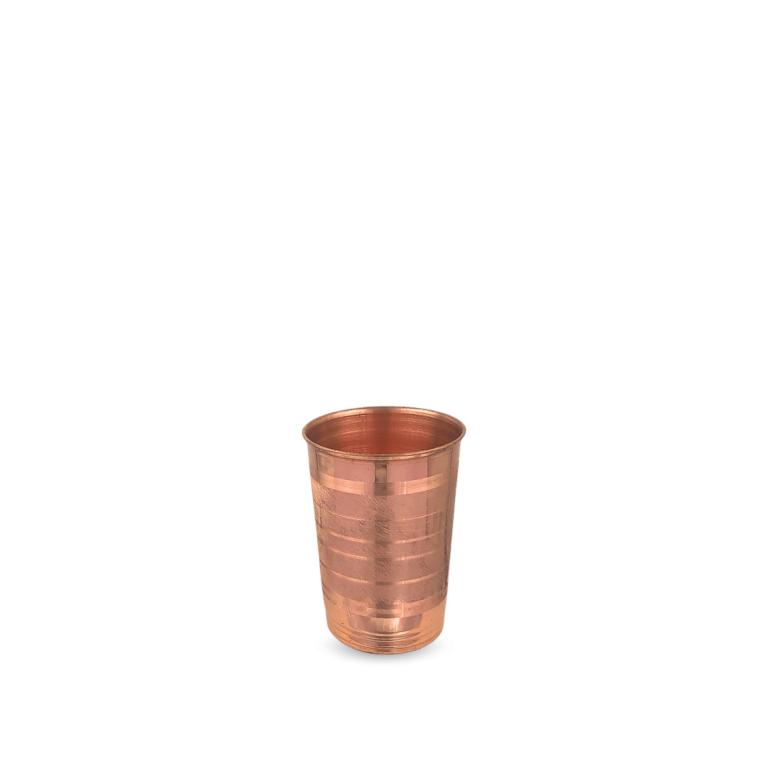 Copper Trinity Tumbler - Crystal Cut Finish Size 3 (Pack Of 2) медный