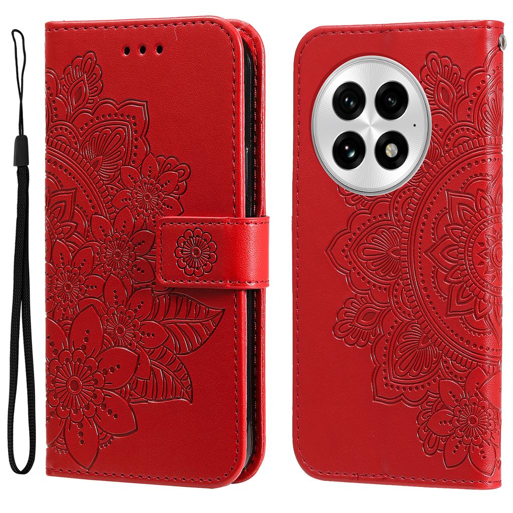 For OnePlus 13 Case Floral Pattern PU Leather Wallet Stand Phone Cover