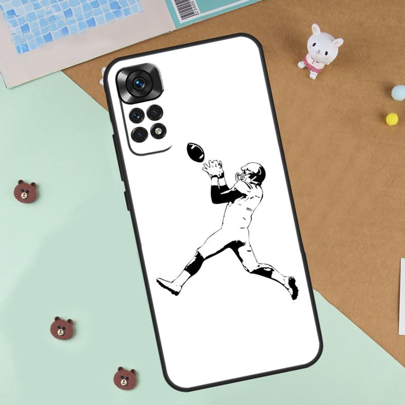 American Football Case For Xiaomi Redmi 14C 10C 12C 13C Cover For Redmi Note 13 Pro 14 9 10 11 12 10S 11S 12S