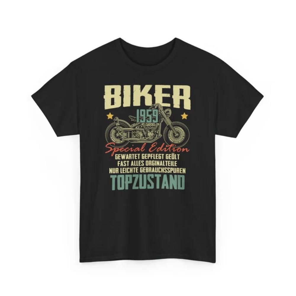 

65th Birthday Motorcyclist 65 Years 1959 Biker Motorcycle Retro Tshirt Shirt Unisex T-Shirt M