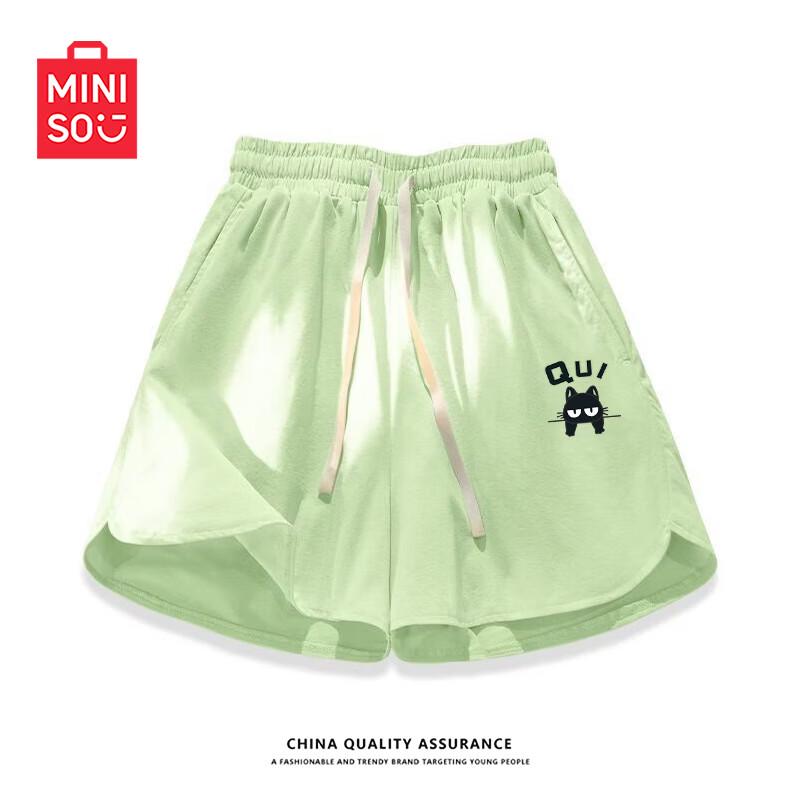 MINISO Women s Loose Wide-Leg Sports Shorts XXL