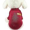 Pet Dog Clothes Knitwear Dog Sweater Soft Thickening Warm Pup Dogs Shirt Winter (wine Red, S)