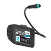 Electric Bicycle Color Display Screen Electric Scooter LCD Display Meter with 5 Pin Water Proof Cable for 22.2mm
