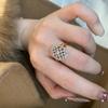Italian Lace Open Ring Vintage Style Luxury Diamond Studded Starry Dreamcatcher Jewelry for Women
