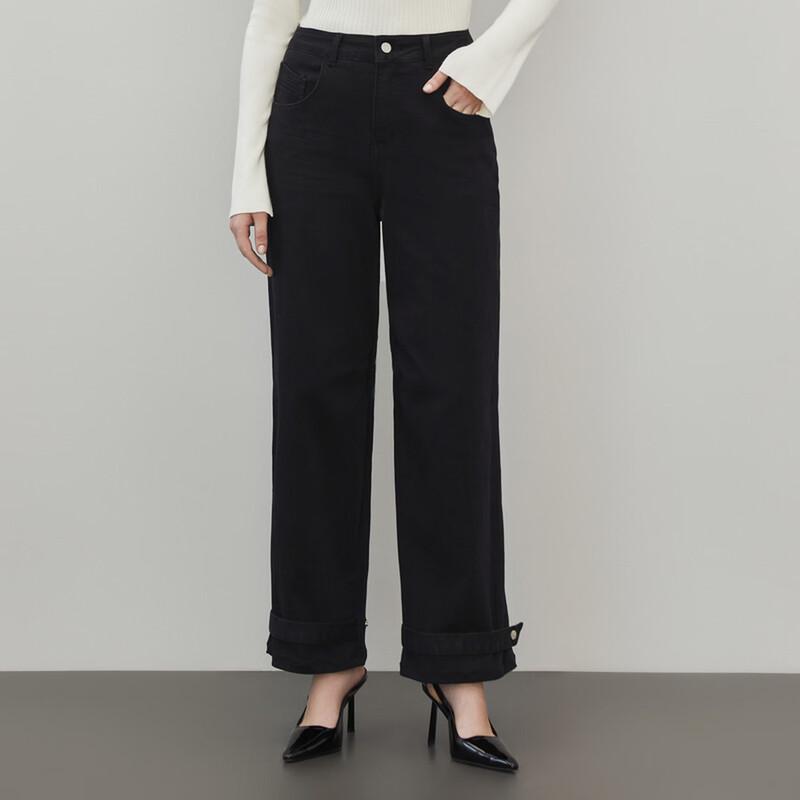 

ELLE High-Waist Slim Straight Jeans L