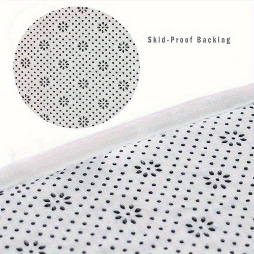 1pc Misty Forest Bath Mat - Soft Plush 16"x24" Non-Slip Rubber Backing, Machine Washable 100% Tech Fabric, Serene Nature Design