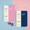In Stock A5 Cross-border English Notebook 2026-27 Daily Planner with Customizable Coil Binding
