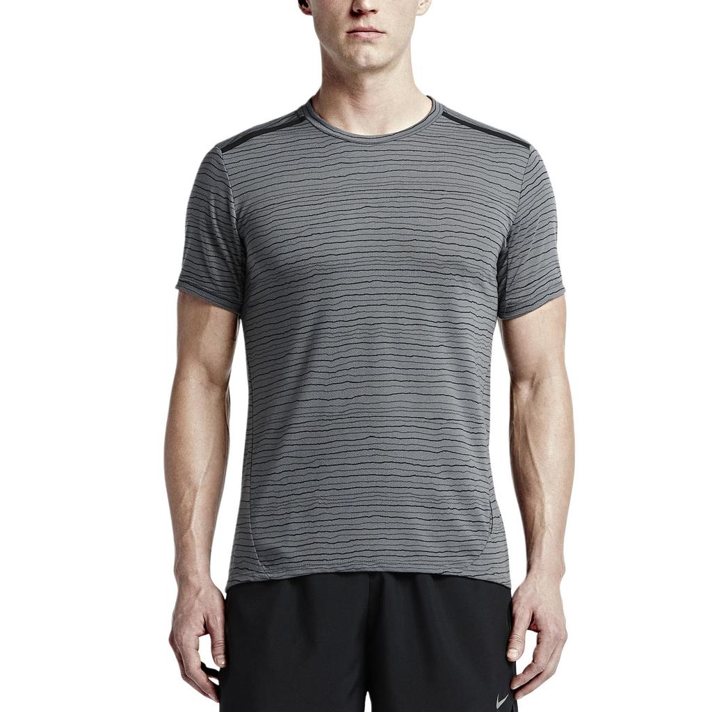 Nike T Shirts Men's Gray Crew Neck Moderate 724810-065