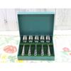Castle Enterprise MINTON VICTORIA STRAWBERRY Cake Forks, Set of 5 (with Fabric Case), Made In Japan, Gift Packaging
