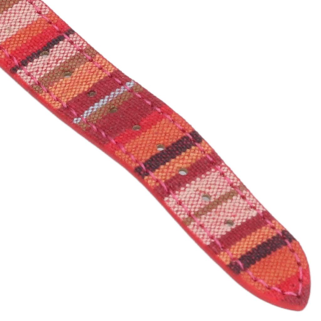 Urhomy Bohemian Watch, Rainbow Pattern, Women's Watch with Woven Watch Band, Quirky Boho Casual Jewelry, Gift for Women (Red)