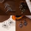 European and American Niche Style Halloween Spider Earrings Ins Personality Design Horror Elements Skull Stud Earrings