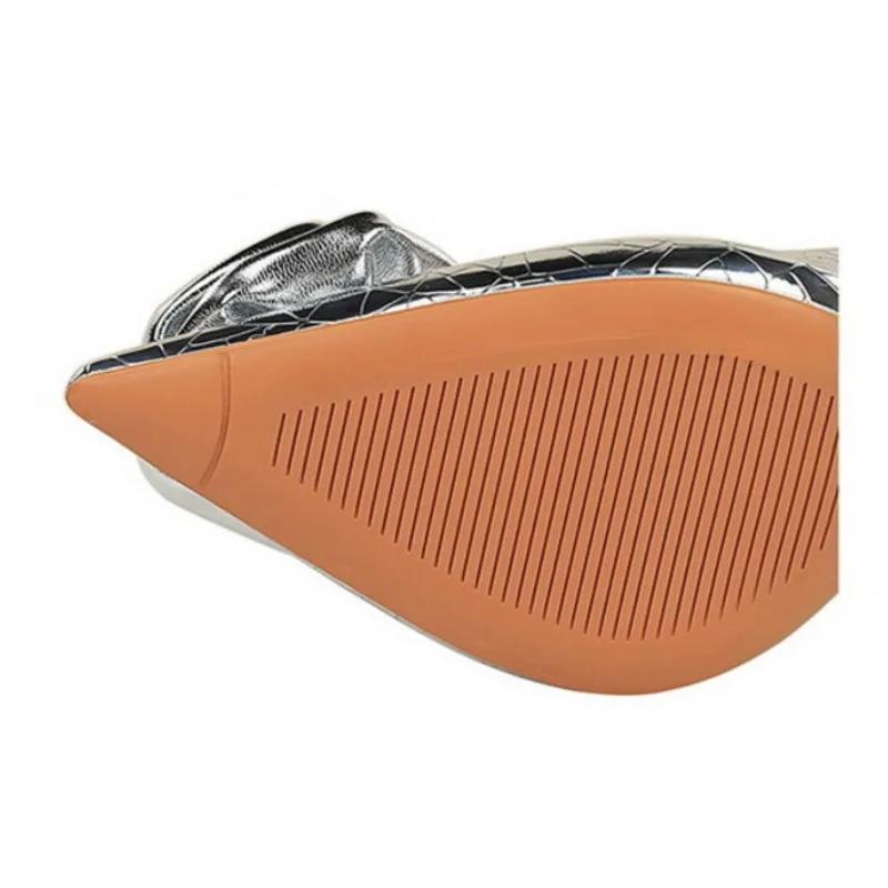 Fashion Silver Gold Flower Stone Patterned High-heeled Shoes European American Pointed Fashion Shopping Party Commuting Single Shoes 43