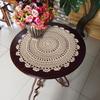 1 Stück Runder Tischdecke Handgehäkelte Spitze Baumwolle Platzset Vintage Handtischdecke Haus Hochzeit Tischdekoration