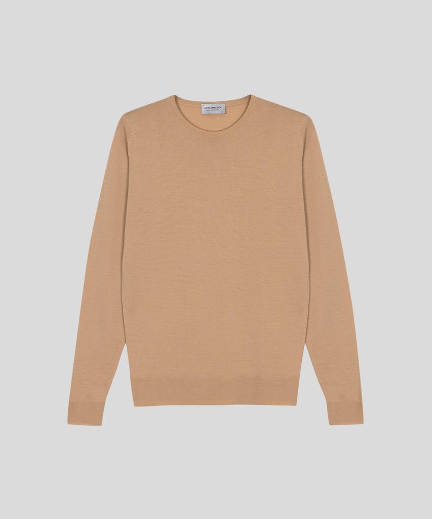 JOHN SMEDLEY Lundy Extra Fine Merino Wool Standard Fit Crew Neck Pullover Seasonal 10 Colors (A Type)