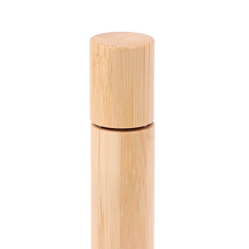 Bambus-Roll-On-Flasche, 3/5/10 ml, Holz-Rollerflasche, ätherisches Öl, Lipgloss, nachfüllbare Tube, leeres Glas, Glasflasche, Parfüm, 1 Stück