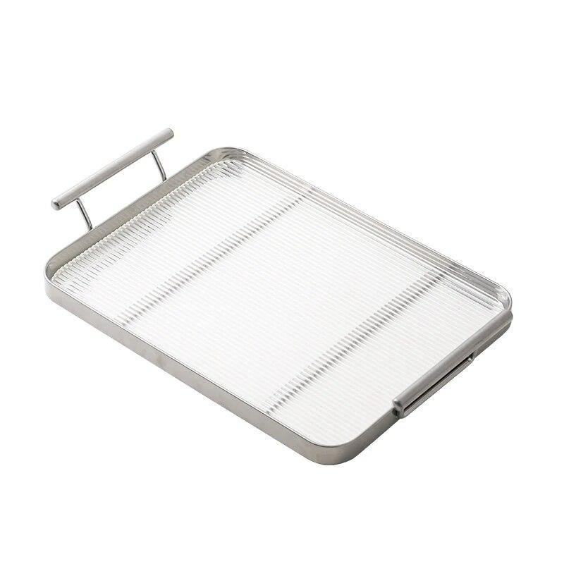 Rectangular Storage Tray Home Living Room Acrylic Key Coffee Table Storage Storage Cup Kettle Tray Home Desktop Decorative Plate