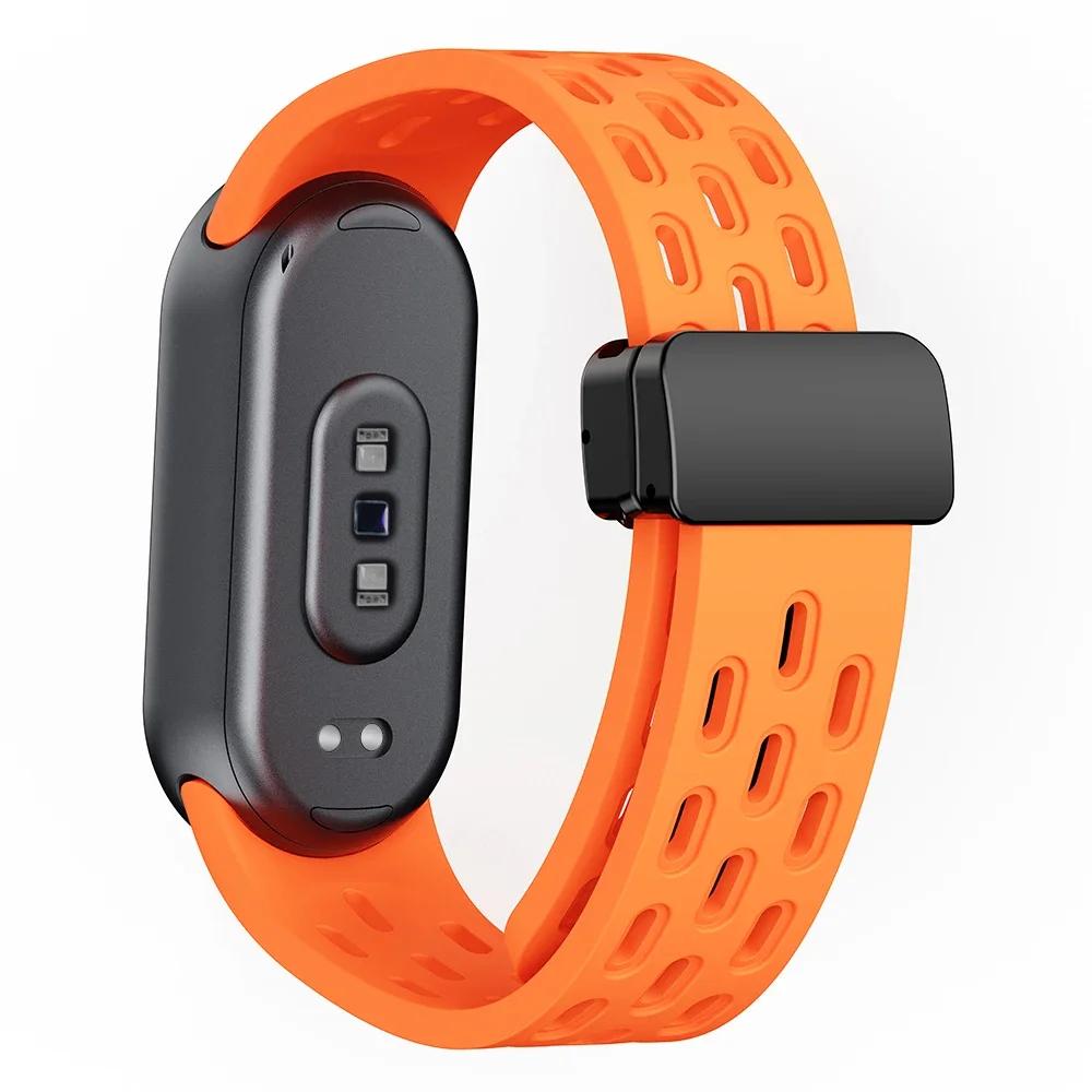Sports Silicone Strap For Xiaomi Mi Band 9 Breathable Smart Watch Watchband Replacement Bracelet for Mi Band 8 9 Accessories