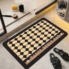 Retro and Minimalist Bathroom Absorbent Pad Entrance Non Slip Rug Bohemian Geometric Pattern Home Decoration