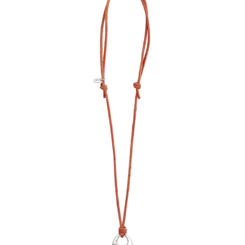 

lowool Коричневий замшевий піг-ноуз намисто Free