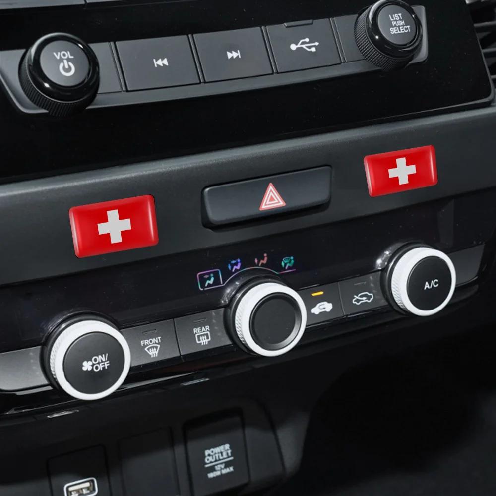 10 szt. Naklejki z flagami epoksydowymi Naklejka do dekoracji wnętrza samochodu dla Zjednoczonych Emiratów Arabskich Tajlandii Holandii Rosji Brazylii Włoch Odznaka