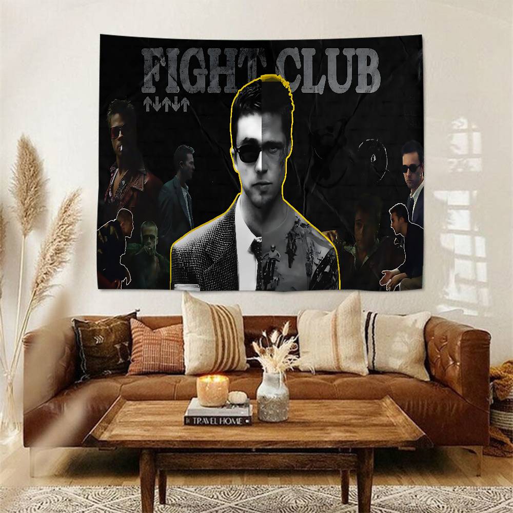 Cult Movie FFight CClub Tapestry Art Printing Japanese Wall Tapestry Anime Wall Hanging Home Decor