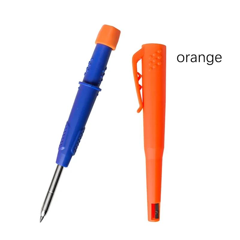 2-in-1 Solid Carpenter Pencils With Sharpener Carpenter 2.8mm Solid Mechanical Pencils Marking Tools Construction/carpenters