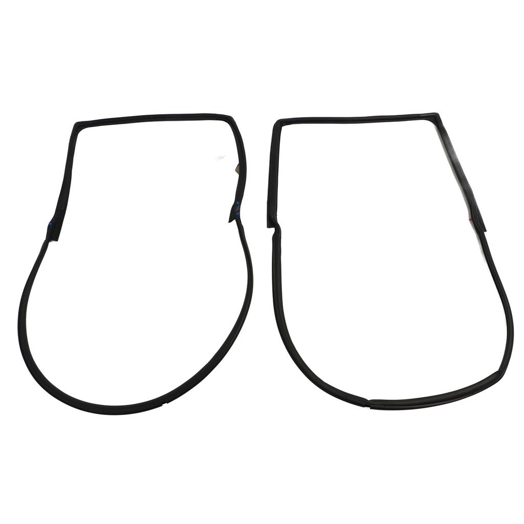 2PCS Front Door Weatherstrip Seal Waterproof Windproof Rubber 55395274AW for Wrangler JK 2007 To