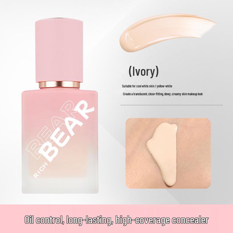 Rich Bear Long-lasting Lightweight Waterproof Foundation for Oil-prone Skin