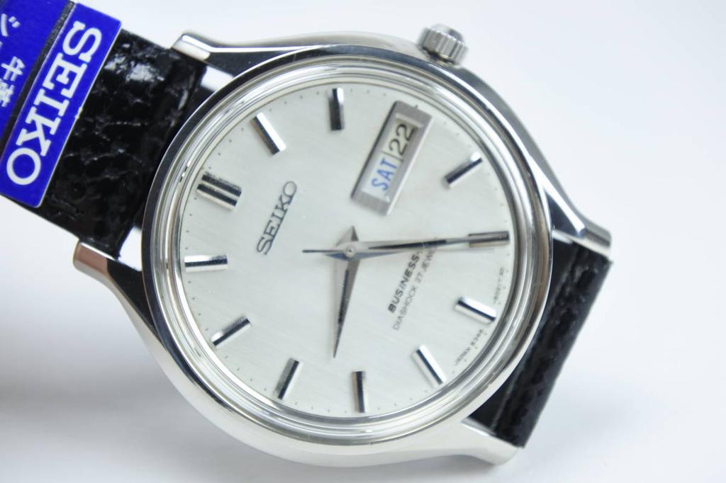 Vintage SEIKO Business A 27 Jewels Automatic Watch with Strap Extremely Item 1967 Men's