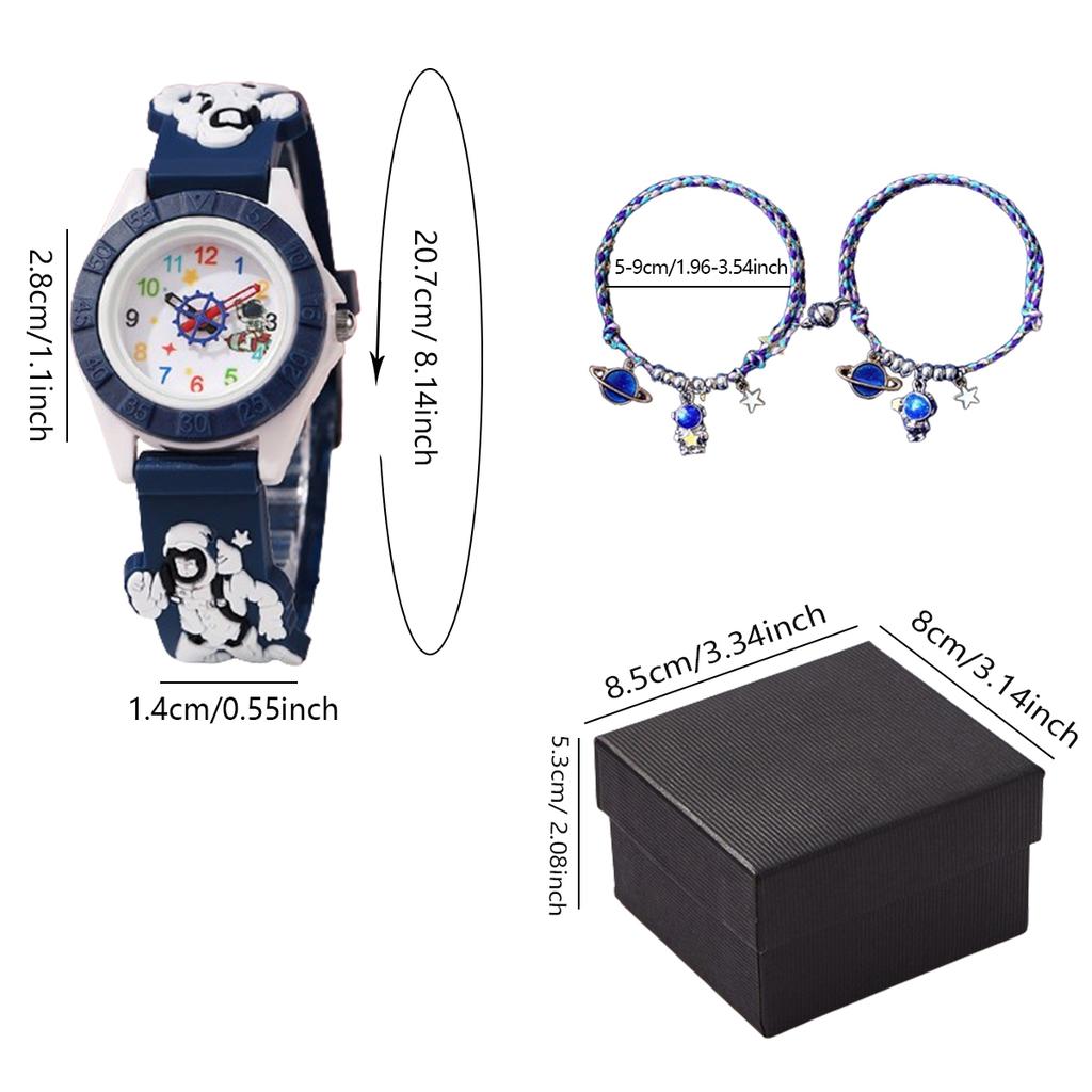 1 Stück/2 Stück - Modische und niedliche Kinderuhr, Uhr mit Cartoon-Tierdesign, geeignet für Geburtstagsgeschenke, unerlässlich zum Verschenken