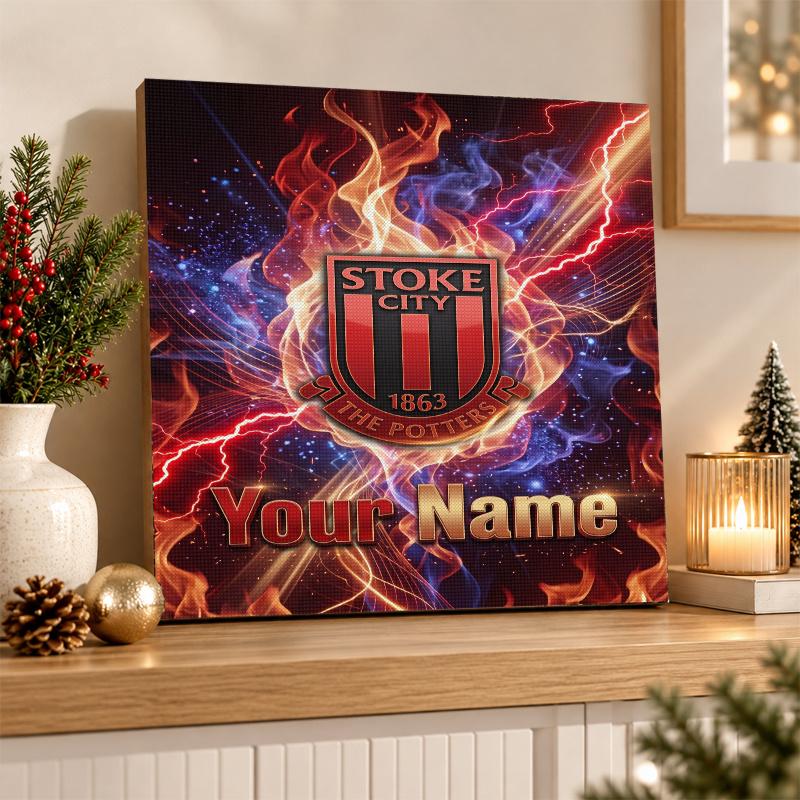 Stoke City FC Custom Name Text 5D Diamond Painting Kit DIY Full Drill Diamond Art Decoration