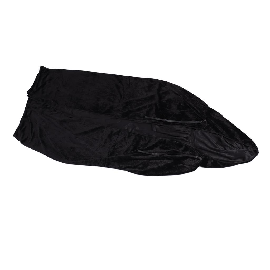 Hooded Cloak Large Witch Cape Black Velvet Comfortable To Wear Soft Touch Costume Cloak for Party Cosplay Roleplay