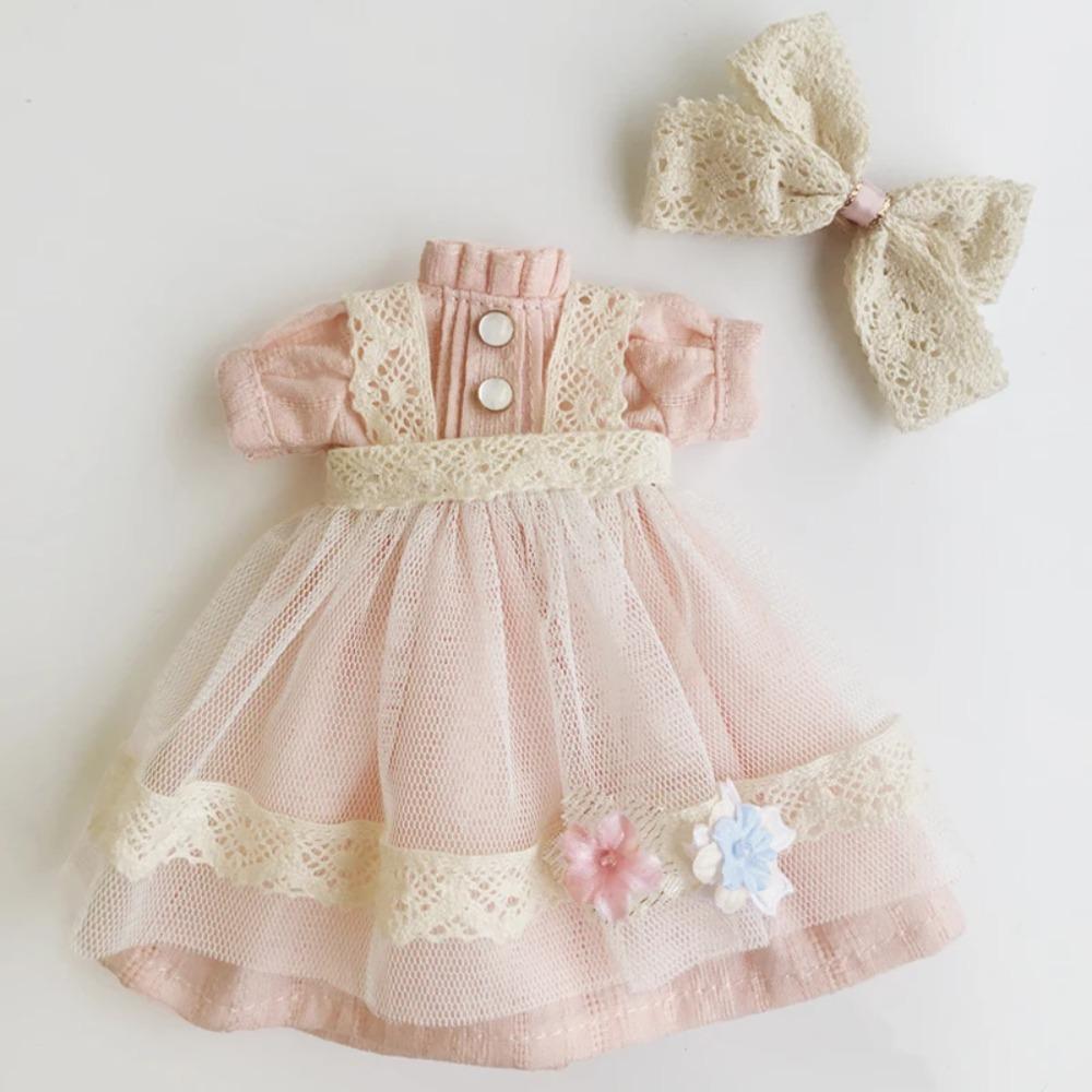 Blyth lelles drēbes Vintage garā kleita