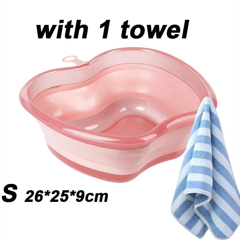 Portable Thickened Basin Apple Shape Design With Hanging Hole Durable Folding Basin For Facial Cleansing, Laundry Outdoor Travel
