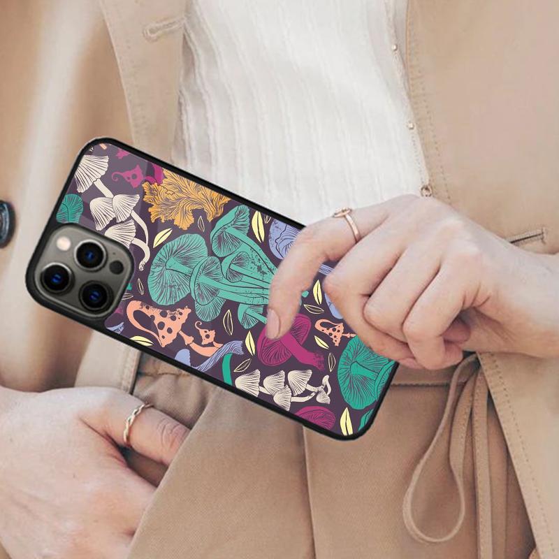 Mushroom Pattern Magnetic Phone Case For APPLE iPhone 17 Air 16 14 13 12 Pro Max 15 Plus Wireless Charge With MagSafe Cover