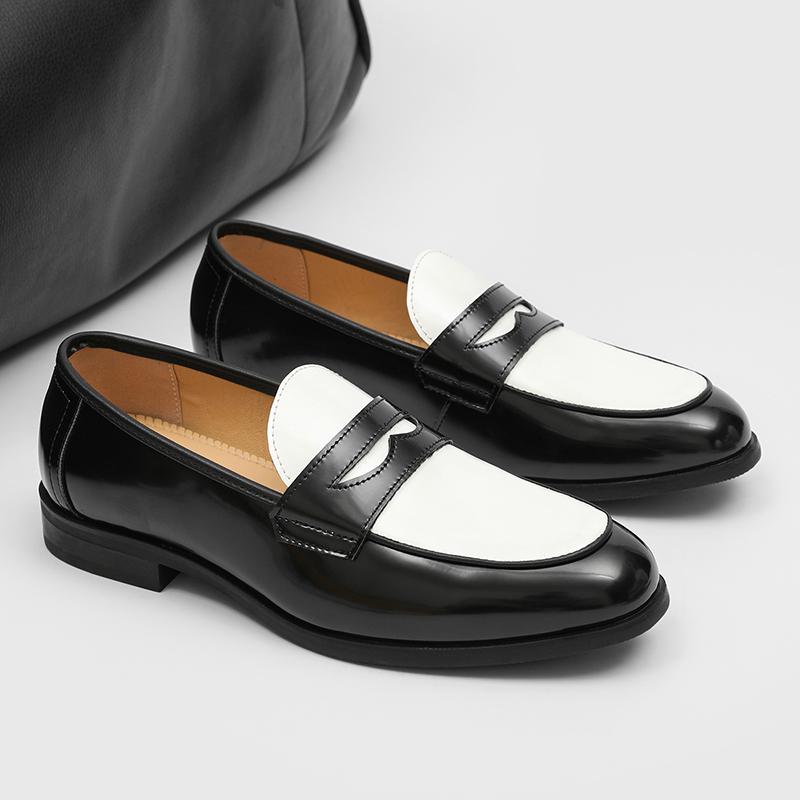 New Trend Loafers for Man Big Size 38-46 Breathable Slip On Flats Lightweight Men's Leather Shoes Comfortable Male Casual Shoes