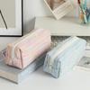 Pencil Case Pouch, Cute Pencil Case With Versatile Colorful Lines And Large Capacity Storage Bag