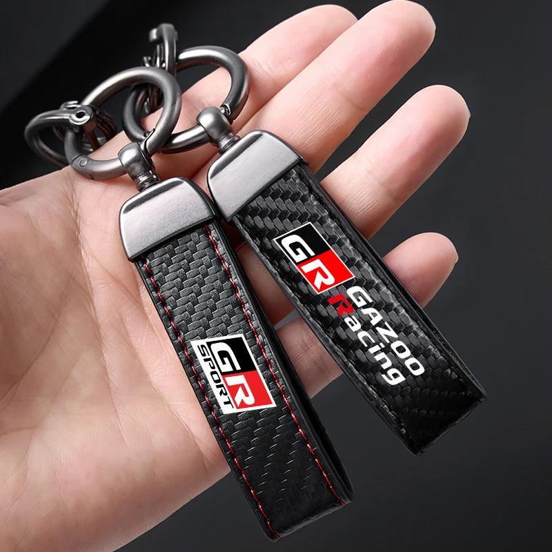 Autoschlüsselanhänger für Toyota GR Sport RAV4 C-HR Supra Yaris 86 Corolla Camry Highlander Avensis Prado Prius Auto Schlüsselanhänger Zubehör