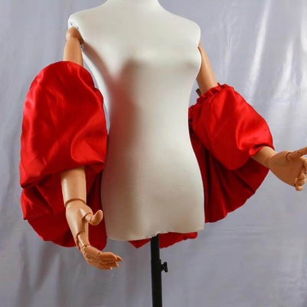 Ruffles Hand Sleeves 110cm Arm Warmer DIY Prom Dress Gloves  Dress Accessories
