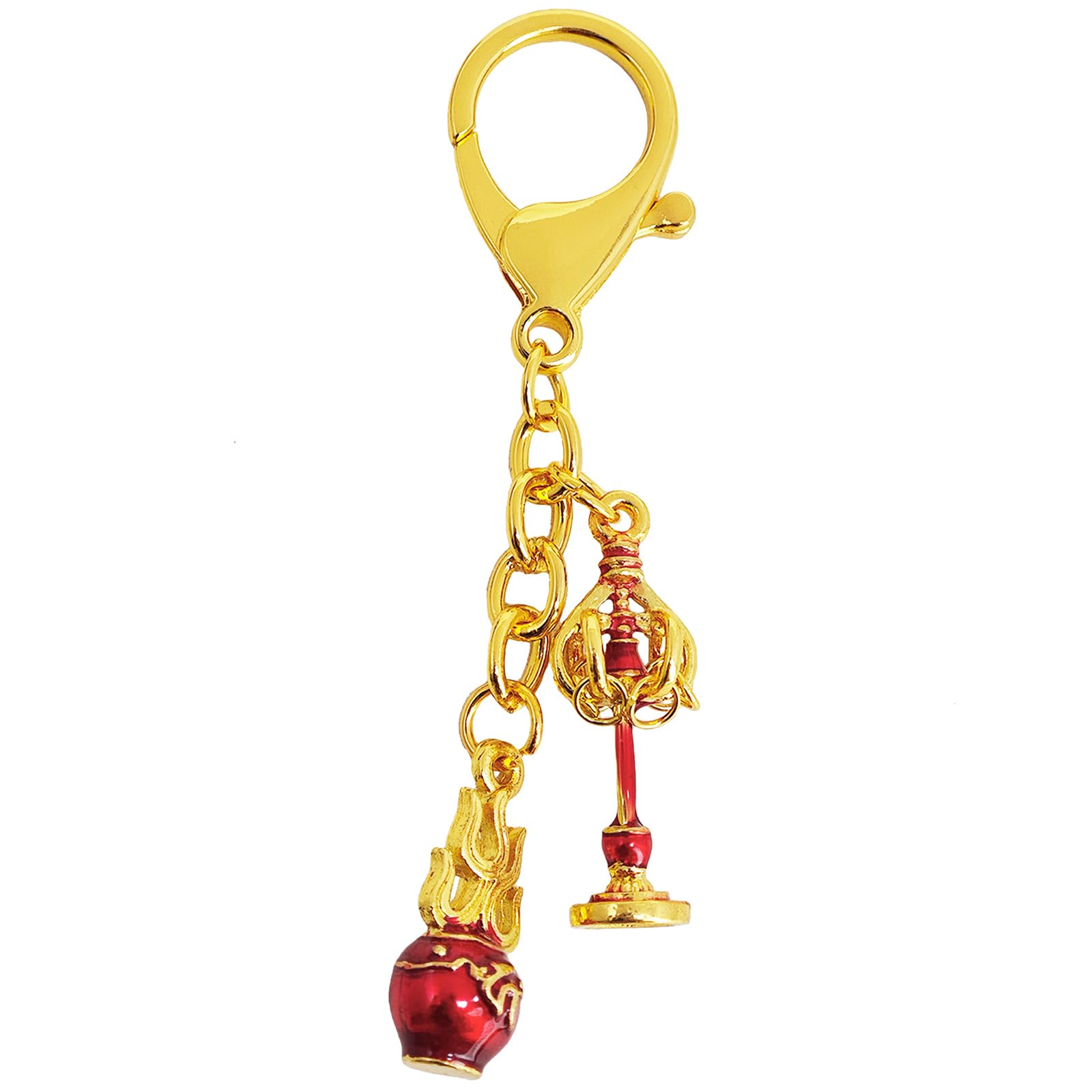 Бодхисаттва Дзидзо, Жемчужный Посох, Защита от Защиты от Гармонии в Рабочем Стрессе, Счастливый, Портативный [YISHUI], Огнестойкий Брелок, Шестикольцевой