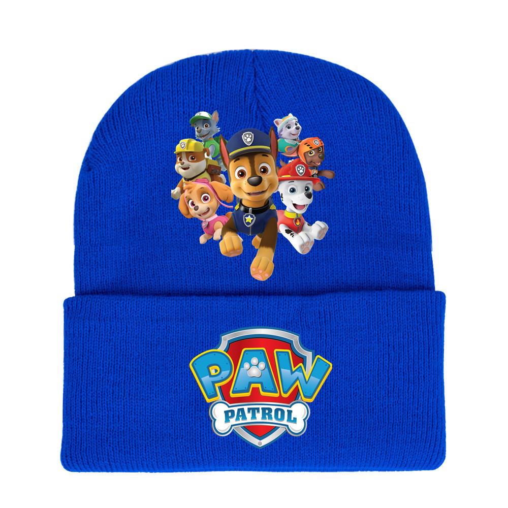 Paw Patrol Unisex Knitted Hat: 2024 Autumn/Winter Trendy Outdoor Warm Knit
